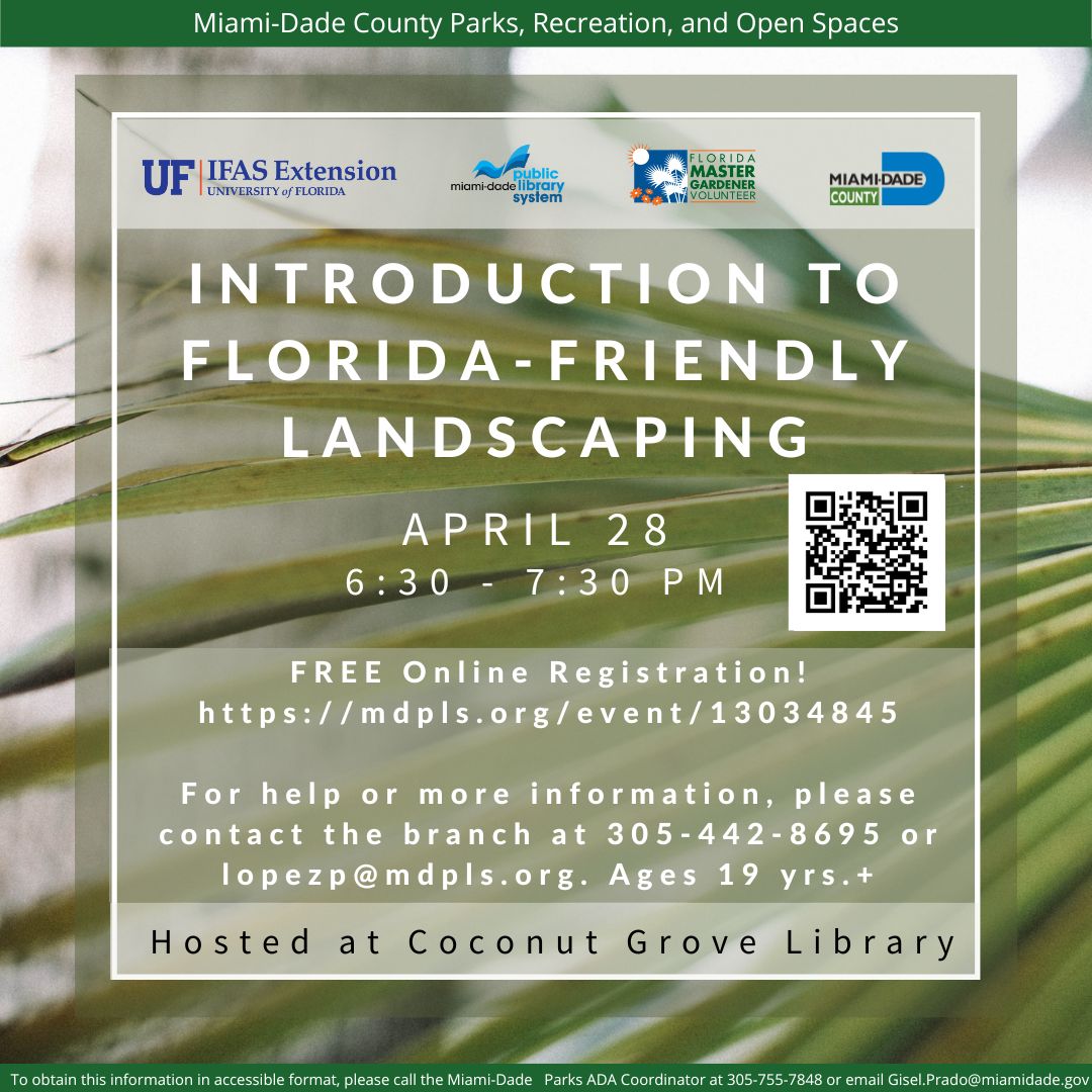 Florida-Friendly Landscaping at Brockway Library Ad